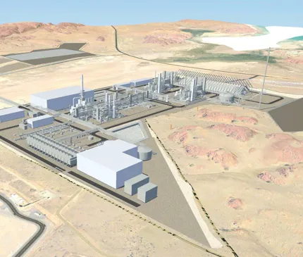 Computer generated image of Perdaman plant